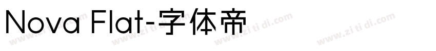 Nova Flat字体转换